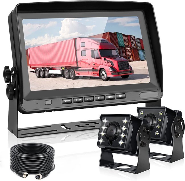 Парковочный комплекс для грузовых автомобилей Podofo Z2109, с 2-мя камерами заднего вида и монитором 8" 0102 фото