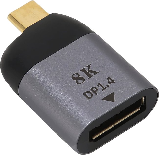 Адаптер, конвертер с Type-C на DisplayPort (DP1.4) для передачи 8K/60Hz видео Addap UC2DP-01, переходник для ноутбука, проектора, телевизора