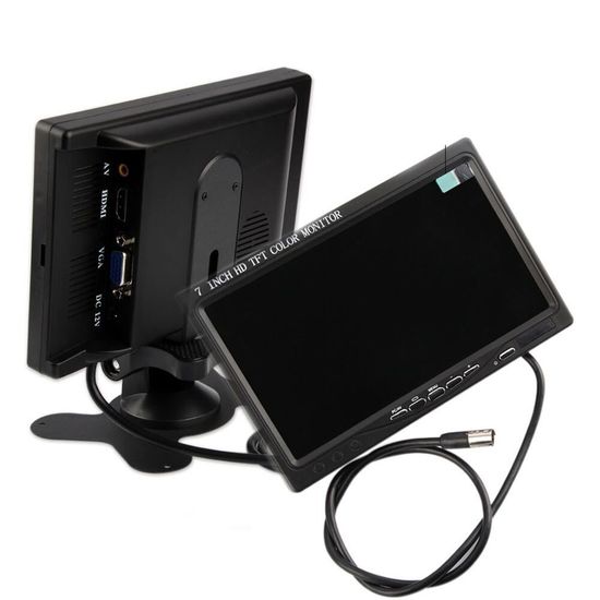Автомобильный монитор 7” для камеры заднего вида Podofo K0106, 1024х600, AV, VGA, HDMI 3606 фото