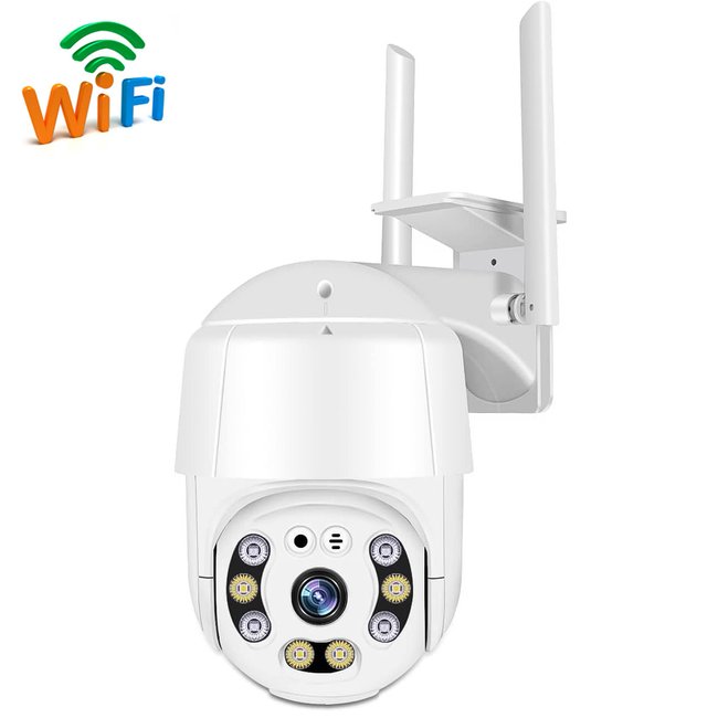 Поворотная уличная WiFi камера видеонаблюдения uSafe OC-02-PTZ, с датчиком движения и LED+ИК подсветкой, 3 МП 1207 фото