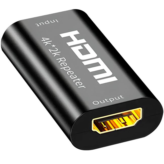 HDMI репітер, підсилювач 4K відеосигналу до 40 метрів Addap HRE-01 | Автономний HDMI-HDMI подовжувач 4K / 1080P 0202 фото