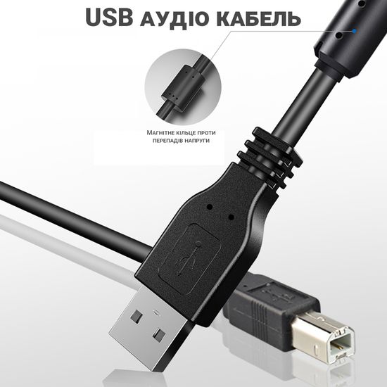 Професійний студійний USB мікрофон Andoer BM-65, конденсаторний, кардиоїдний, для стріму 7462 фото