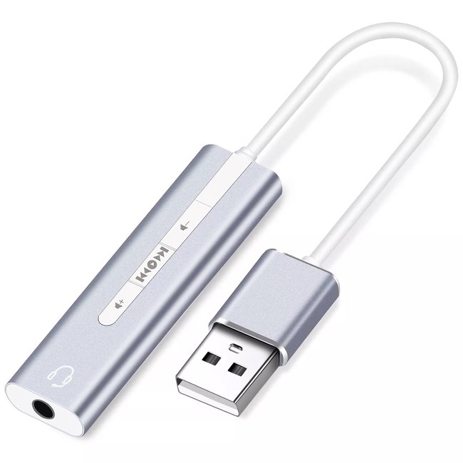 Наружная USB звуковая карта Addap ESC-01, 3,5 мм mini Jack с регулятором громкости и плеером 0080 фото