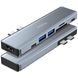 USB Type-C хаб 7в1 Addap MH-10, порт-реплікатор для Macbook на 7 портів: 2 x USB 3,0 + 2 x Type-C + HDMI + SD + MicroSD 7776 фото 2