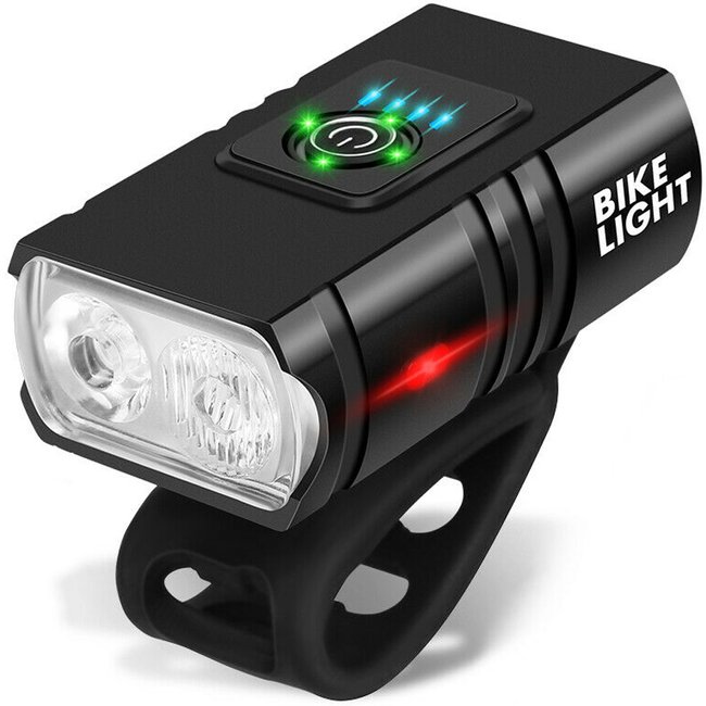 Аккумуляторный велосипедный фонарь Bike Light BK-02 Pro, 2XPE | Велофара на руль 0049 фото