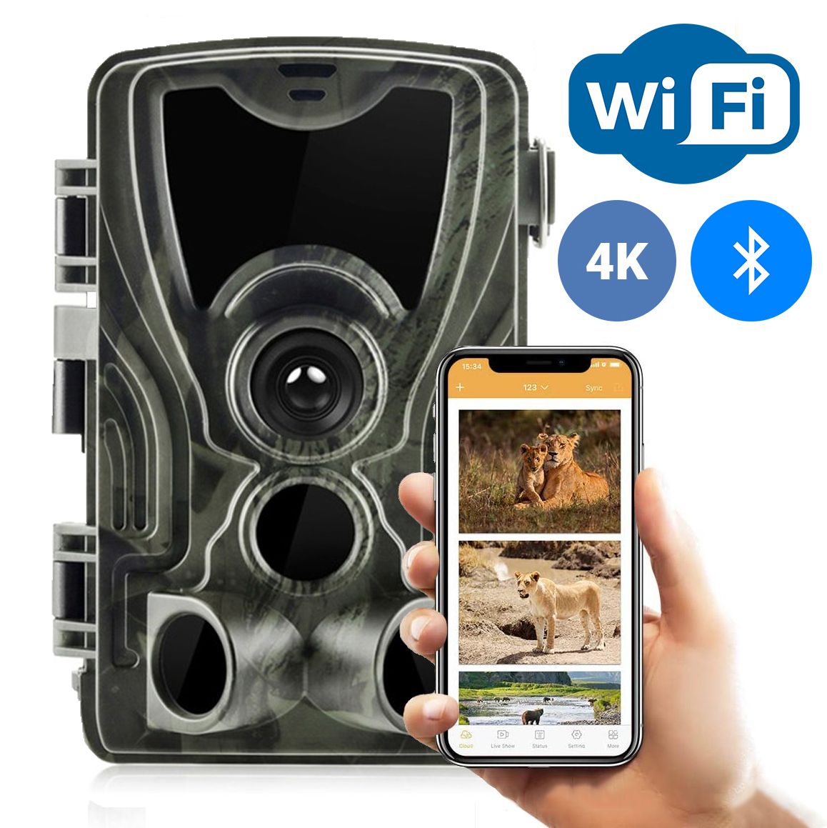 Фотоловушка, охотничья WiFi камера Suntek WiFi801pro купить в Украине |  Gadget Planet, Тернополь, Киев