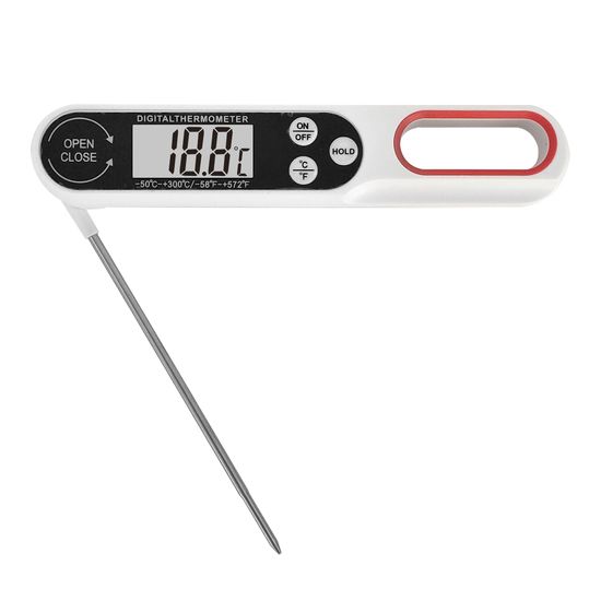 Электронный кухонный термометр | кулинарный щуп UChef B1008 со складным зондом, Белый 7806 фото