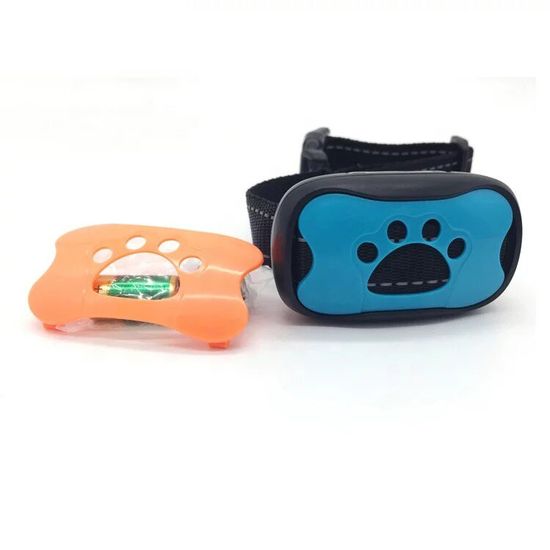 Нашийник антигавкіт для собак Digital Lion BK-C01, ультразвуковий, з вібрацією, синій/помаранчевий 7174 фото