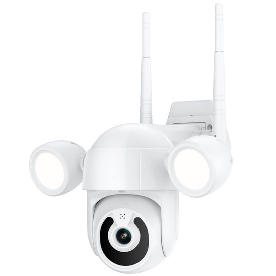 Поворотна вулична WiFi IP камера відеоспостереження USmart OPC-02w, з прожектором та ІЧ підсвіткою, 5 Мп, PTZ, підтримка Tuya 0137 фото