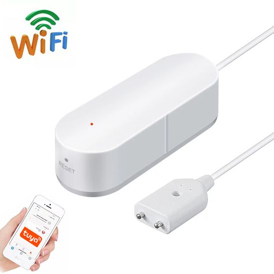 Wi-Fi датчик протечки воды USmart LWS-01w, датчик затопления с дистанционным управлением | поддержка Tuya, Android & iOS 7367 фото