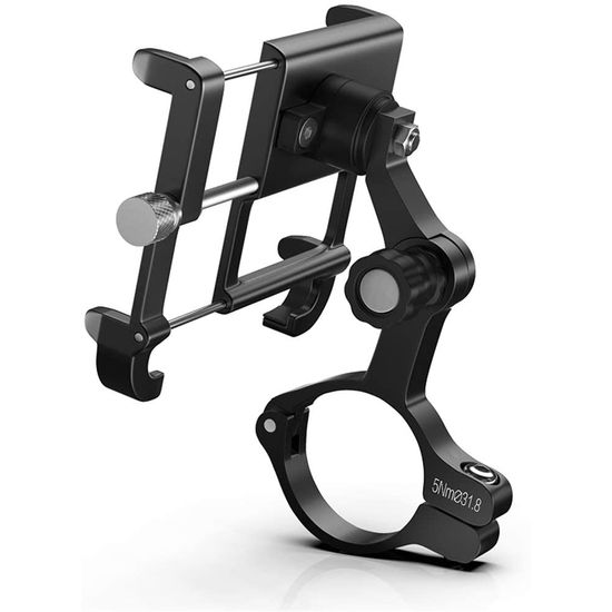 Металлический держатель для смартфона на руль велосипеда / самоката GUB PLus 11, черный 7752 фото