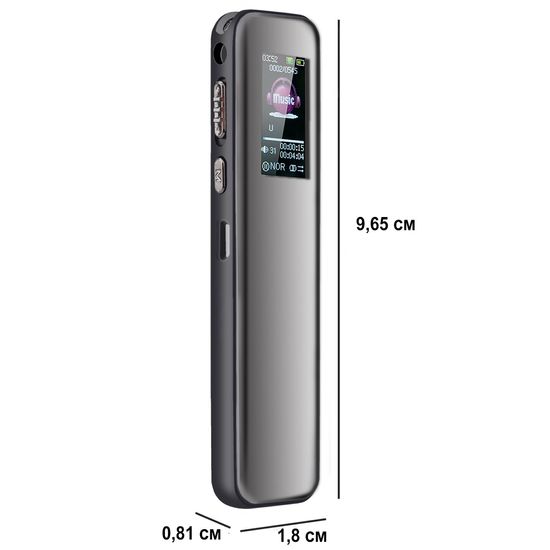 Професійний цифровий диктофон з активацією голосом Savetek GS-R60, 64 Гб, до 25 годин запису 0272 фото