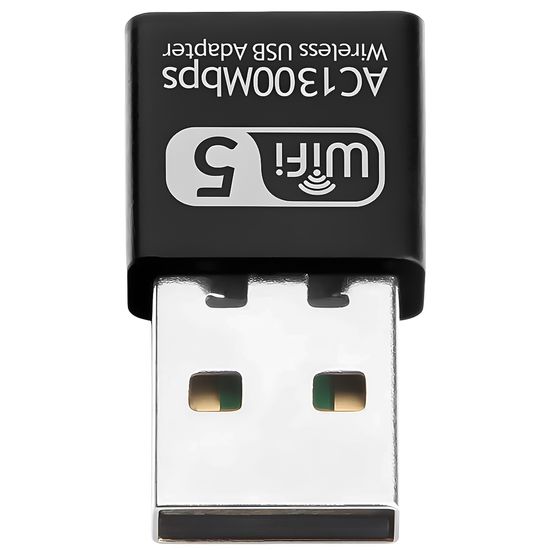 Скоростной сетевой USB WiFi адаптер Addap UWA-06, двухдиапазонный 2.4 ГГц + 5 ГГц, беспроводной приемник, 1300 Мбит/с 0312 фото