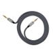 AUX Аудіо стерео кабель Hoco UPA03, 3pin 3.5 мм на 3pin 3,5 мм, 1 метр, Сірий 0053 фото 2