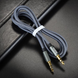 AUX Аудіо стерео кабель Hoco UPA03, 3pin 3.5 мм на 3pin 3,5 мм, 1 метр, Сірий 0053 фото 15