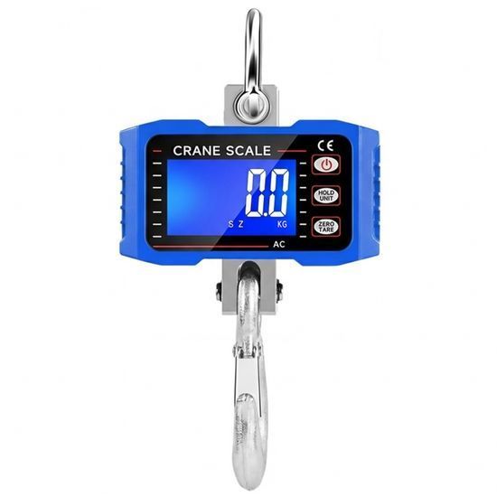 Электронные крановые весы до 500 кг Digital Lion OCS-T1, подвесные весы с крюком для подвешивания, синие