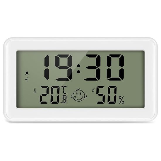 Цифровий термометр - гігрометр UChef CX-1206, термогігрометр з будильником / годинником / календарем / індикатором комфорту 1017 фото