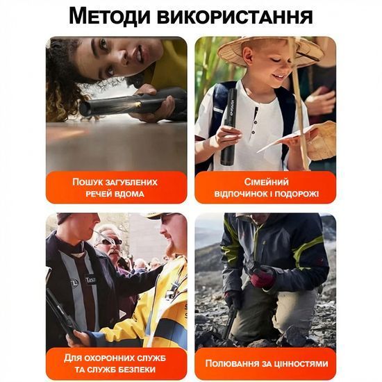 Влагостойкий пинпоинтер GP-Pointer, металлоискатель - целеуказатель, Черный 7656 фото