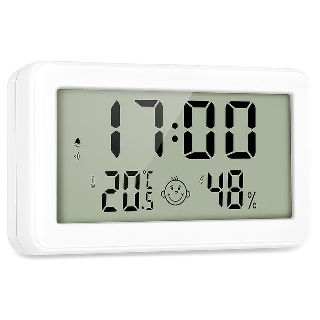 Цифровой термометр - гигрометр UChef CX-1206 с будильником/часами/календарем/индикатором комфорта 1017 фото