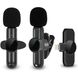 Подвійний бездротовий петличний Lightning мікрофон Savetek P28-2 для iPhone, iPad, Macbook, 2.4 ГГц 0226 фото 1