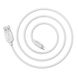 USB - Lightning кабель для iPhone Borofone BX14, 2.4A, Білий, 1m 0013 фото 2