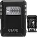 Антивандальный внешний мини сейф для ключей uSafe KS-09, с кодовым замком, настенный, Черный 0274 фото 2