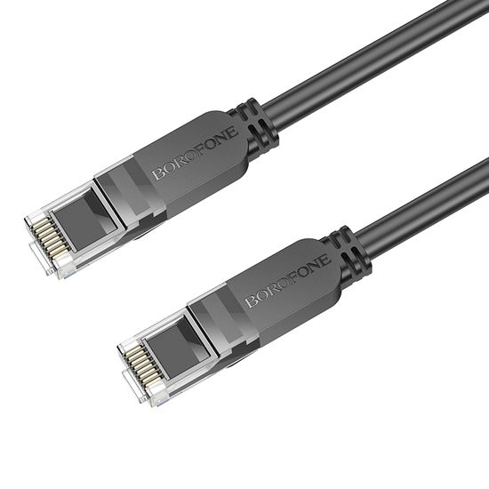 Сетевой RJ45 кабель для интернета | патч-корд BOROFONE BUS01, Ethernet кабель, Cat6, 1Gbps, 3м