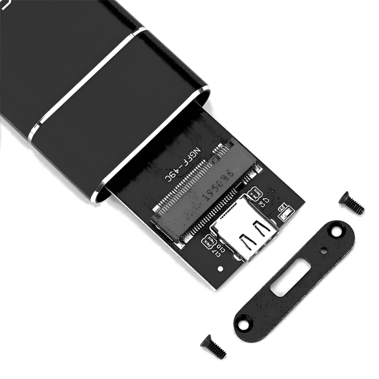Зовнішня кишеня для дисків M.2 SSD NVMe та NGFF SATA 2280/2230/2242/2260 Addap EHDC-03, зовнішній кейс USB-A - Type-C, 10 Гбіт/с 1170 фото