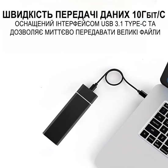 Зовнішня кишеня для дисків M.2 SSD NVMe та NGFF SATA 2280/2230/2242/2260 Addap EHDC-03, зовнішній кейс USB-A - Type-C, 10 Гбіт/с 1170 фото