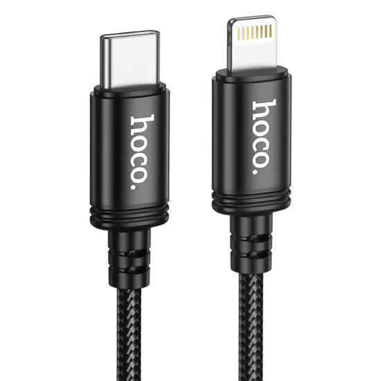 Плетений кабель швидкої зарядки та передачі даних з Type-C на Lightning Hoco X89, для iPhone/iPad, 20 Вт, 1м