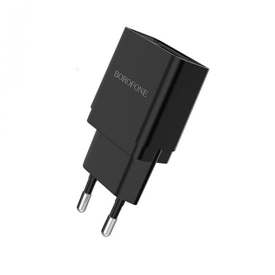Зарядний пристрій МЗП + Кабель micro USB Borofone BA19A, 5V, 1.0A, Black 2341 фото