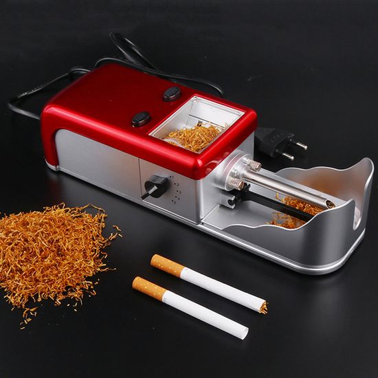 Мощная электрическая машинка для набивки сигарет Gerui JL-004A, с подачей табака, Красная 7516 фото