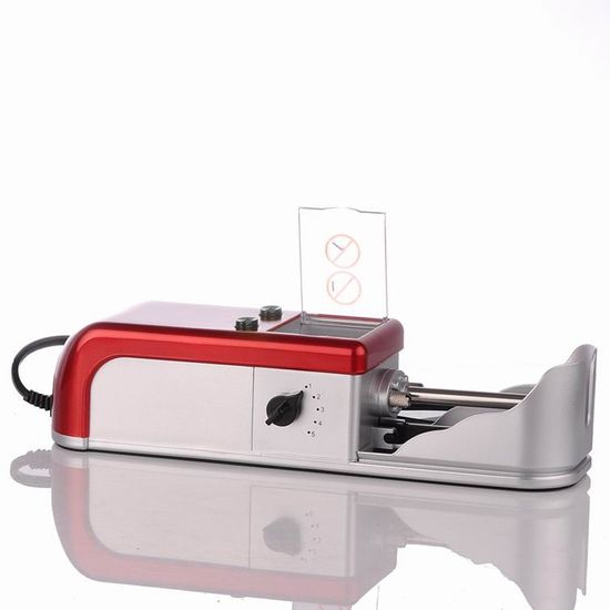 Потужна електрична машинка для набивання сигарет Gerui JL-004A, з подачею табаку, Червона 7516 фото