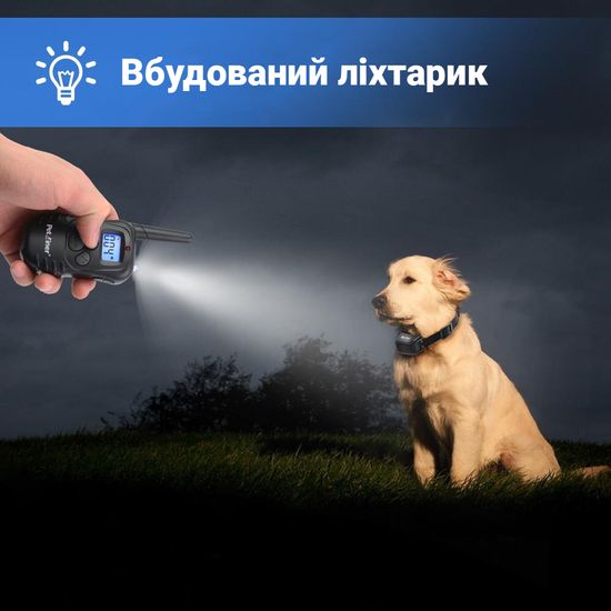 Электроошейник для дрессировки собак Petrainer 998D, ошейник электронный с пультом ДУ, до 300 метров 7437 фото