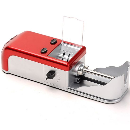 Потужна електрична машинка для набивання сигарет Gerui JL-004A, з подачею табаку, Червона 7516 фото