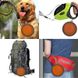 Складная походная миска в дорогу для животных iPets, с карабином, Оранжевая 7708 фото 15