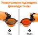 Складная походная миска в дорогу для животных iPets, с карабином, Оранжевая 7708 фото 6