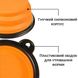Складная походная миска в дорогу для животных iPets, с карабином, Оранжевая 7708 фото 13
