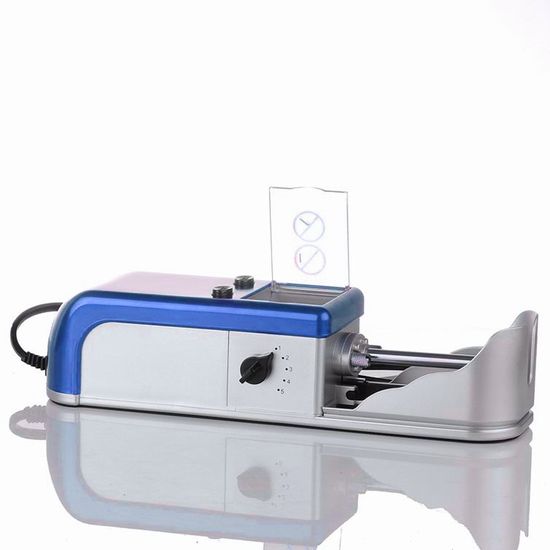 Мощная электрическая машинка для набивки сигарет Gerui JL-004A, с подачей табака, Голубая 7517 фото