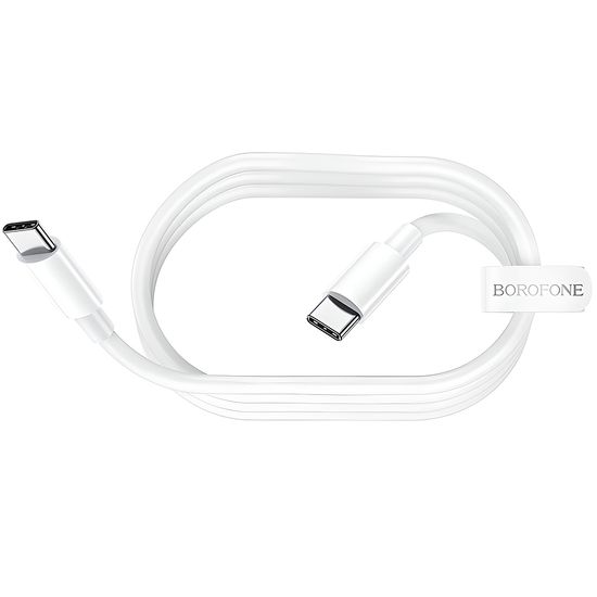 Швидкісний кабель для зарядки та передачі даних з Type-C на Type-C порт Borofone BX44, для ноутбука/смартфона/планшета, PD 3.0, 100 Вт, 2м