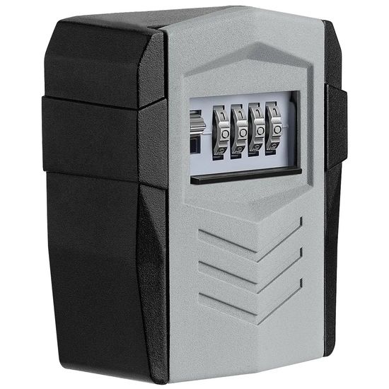 Антивандальный внешний мини сейф для ключей uSafe KS-11, с кодовым замком, металлический, настенный, Серый 0277 фото