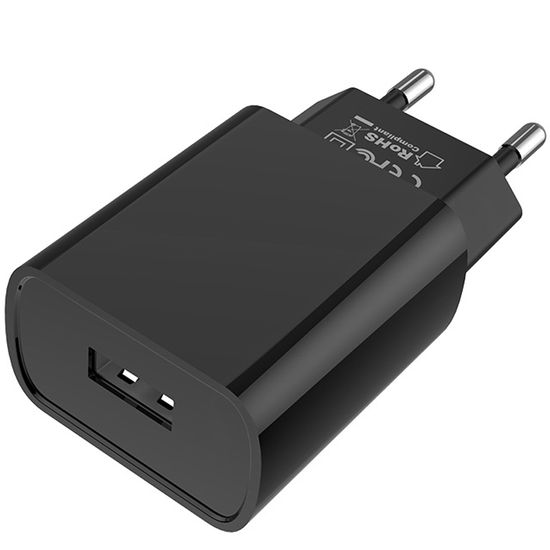 МЗП / USB зарядка - блок живлення Borofone BA20A, 5V, 2.1A, Чорний 1018 фото