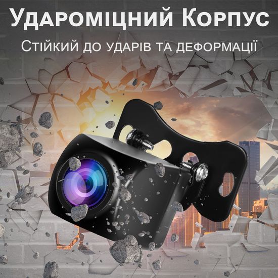 Камера заднего вида для автомобиля Podofo Y3187G6 | автомобильная парковочная камера, AV IN, 4-pin micro jack (2,5 мм TRRS), 10м 1342 фото