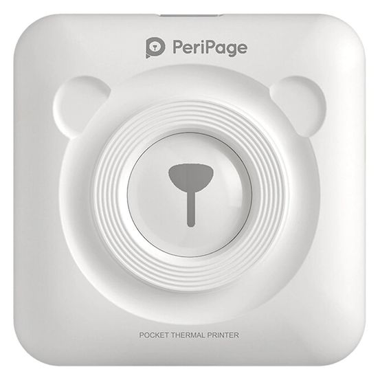 Портативный bluetooth термопринтер для смартфона PeriPage A6, белый 5050 фото