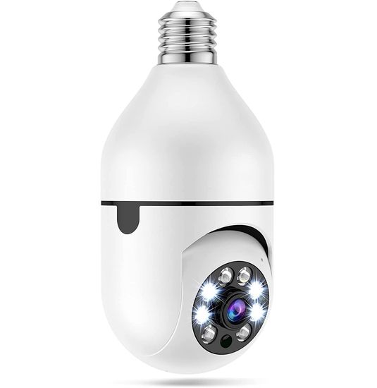 Умная поворотная WiFi камера-лампочка в цоколь для видеонаблюдения USmart LBC-01w, с поддержкой Tuya, E27, 3 МП 0191 фото