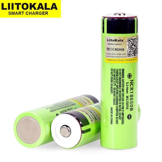 Аккумулятор Li-Ion 18650 на 3400 mAh LiitoKala NCR18650B | без защиты