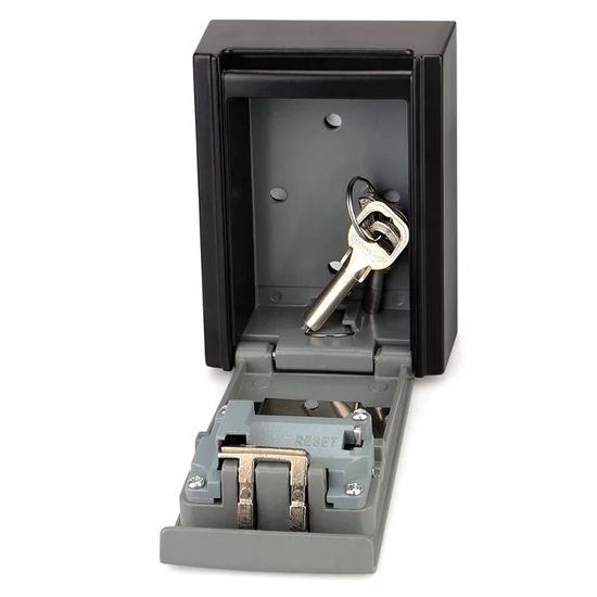 Антивандальний зовнішній міні сейф для ключів uSafe KS-02 з кодовим замком, Сірий 7333 фото
