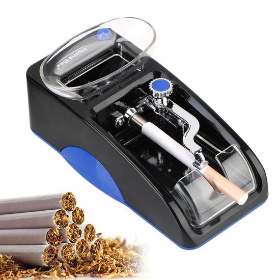 Електрична машинка для набивання сигарет Gerui GR-12, синя 3843 фото