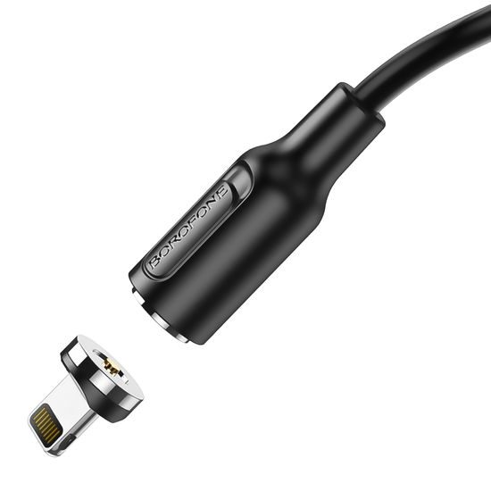 Магнітний зарядний кабель для iPhone/iPad/iPod з USB на Lightning порт Borofone BX41, 2.4A, 1 м 0319 фото