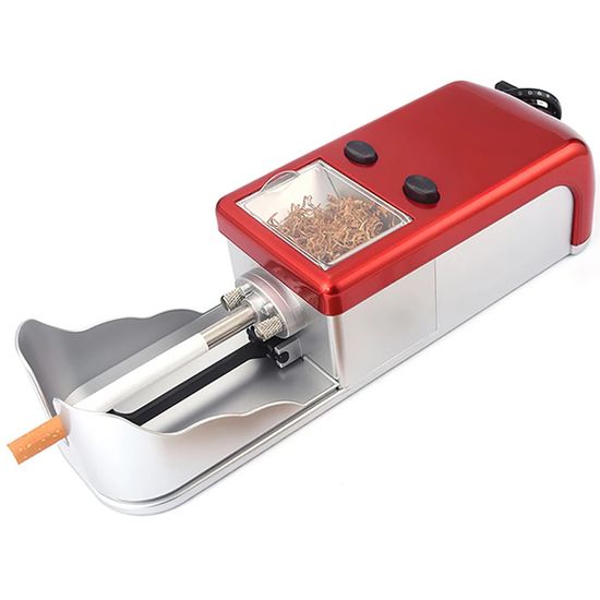 Мощная электрическая машинка для набивки сигарет Gerui JL-046A, с подачей табака и регулировкой скорости, Красная 7518 фото